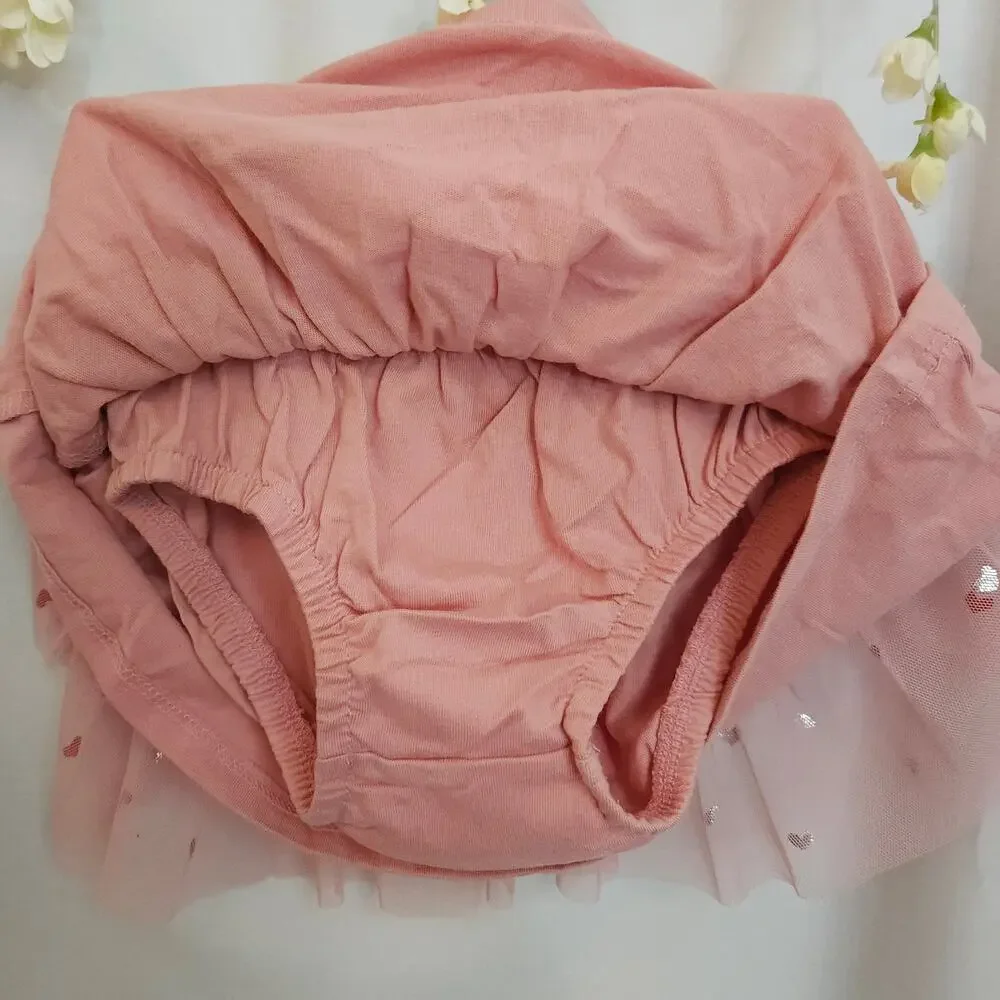 Carter's Baby Girl 12M Pink Tutu Skirt Diaper Cover NWT